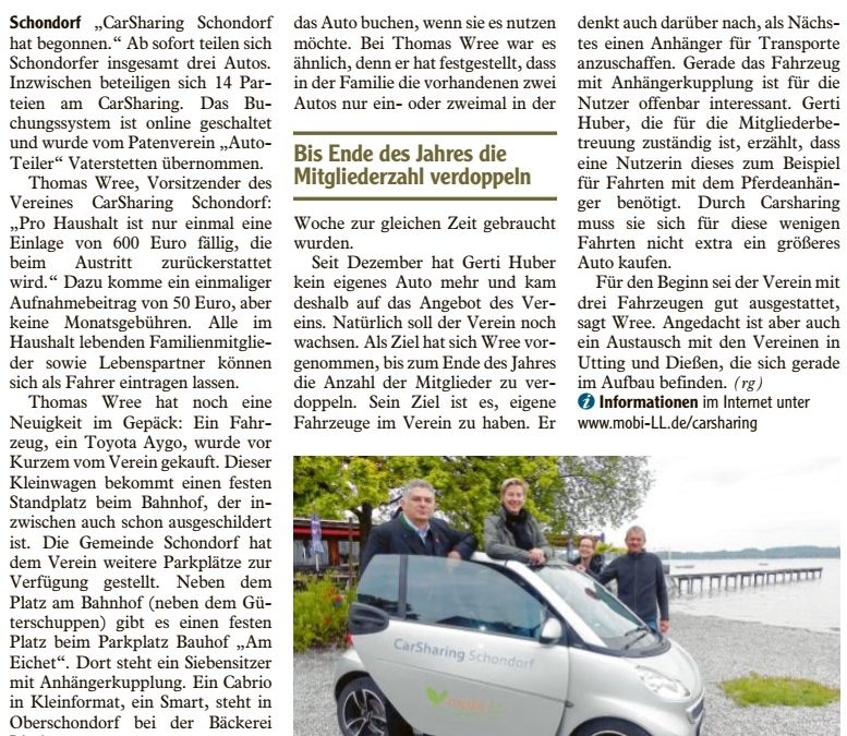 Ab jetzt werden Autos geteilt