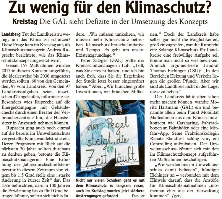 Zu wenig für den Klimaschutz?