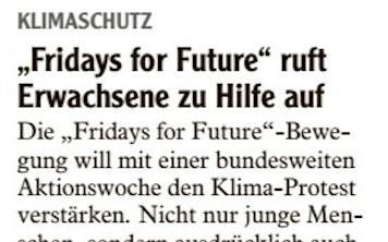 „Fridays for Future“ ruft Erwachsene zu Hilfe auf